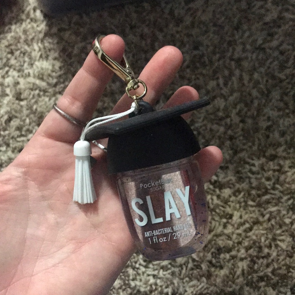 bath and body works hand sanitizer and holder